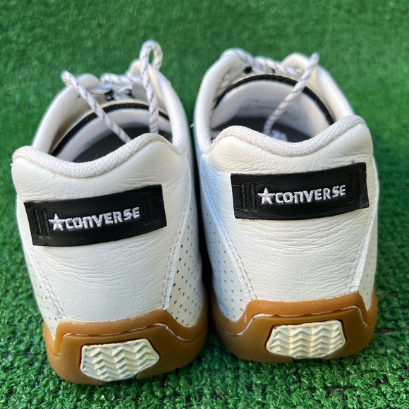 CONVERSE CATCH 22 OX White/Black Leather Sneaker Shoe Men Size 6 Women 7.5 Used - Picture 11 of 16